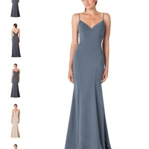 Bari Jay Bridesmaid/Evening Gown in Slate